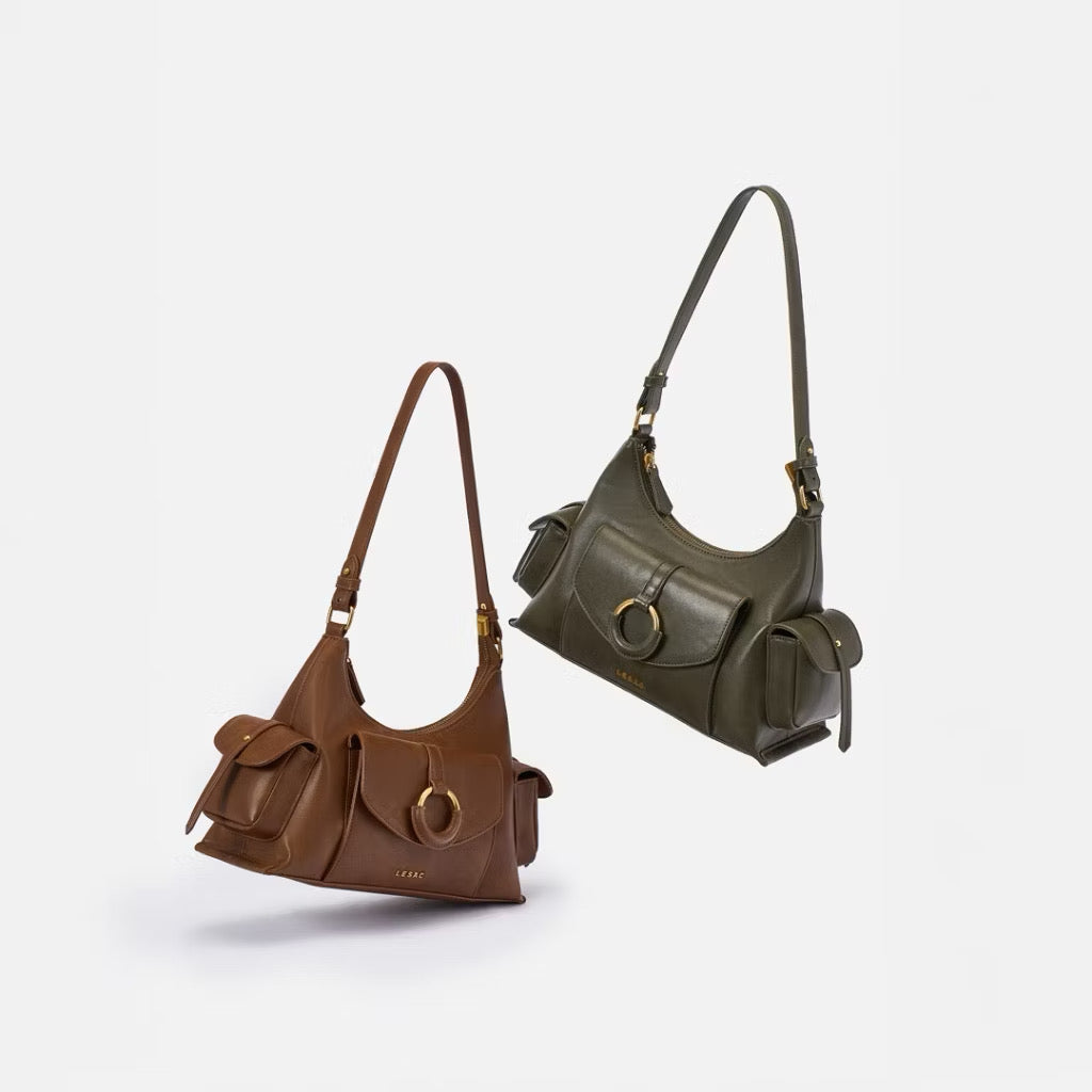 (LESAC) Crystal Bag - Brown
