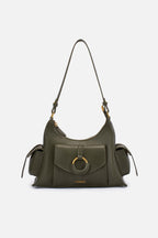 (LESAC) Crystal Bag - Moss Green