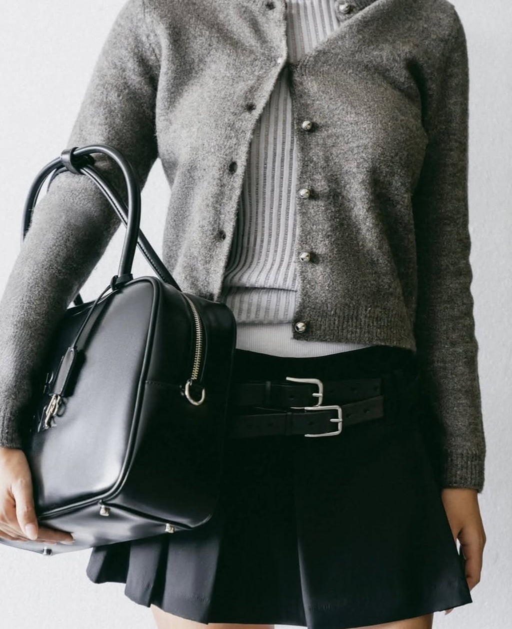 (Floralpunk) Floralpunk Berlin Briefcase Bag - Black