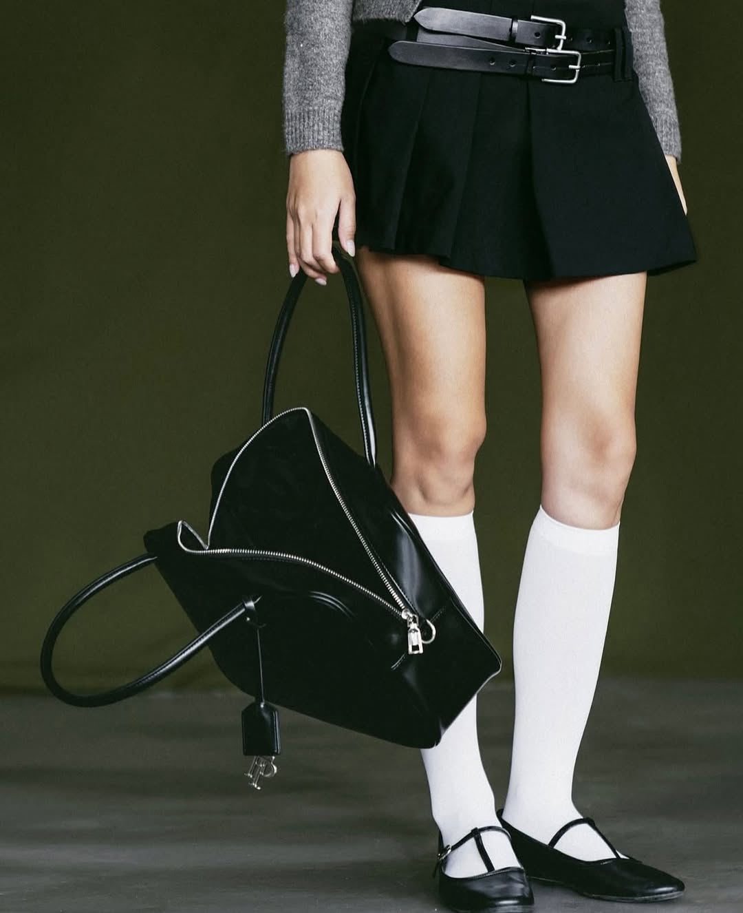 (Floralpunk) Floralpunk Berlin Briefcase Bag - Black