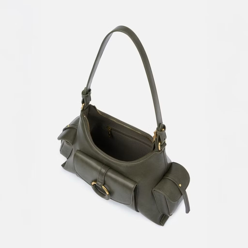 (LESAC) Crystal Bag - Moss Green