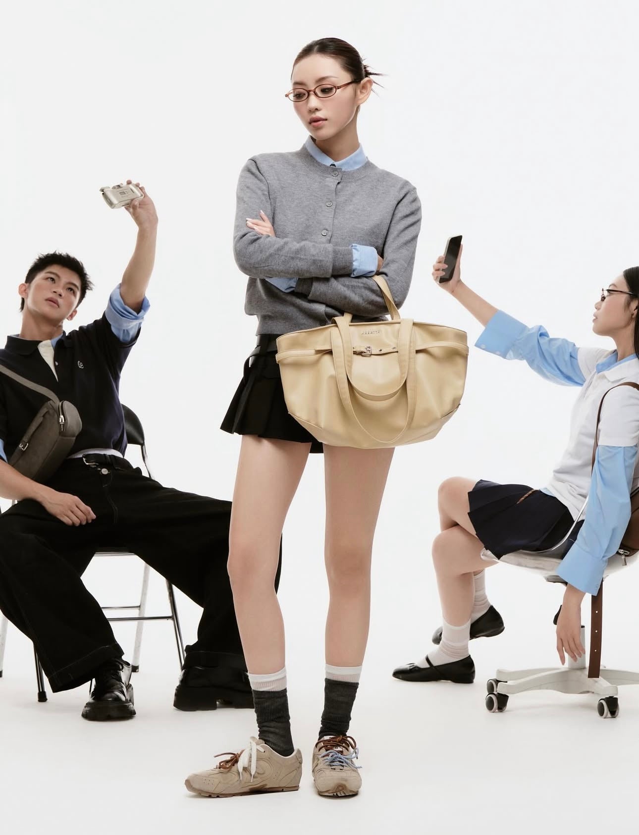 (Karatta) Belt Tote Bag (Medium, Large)