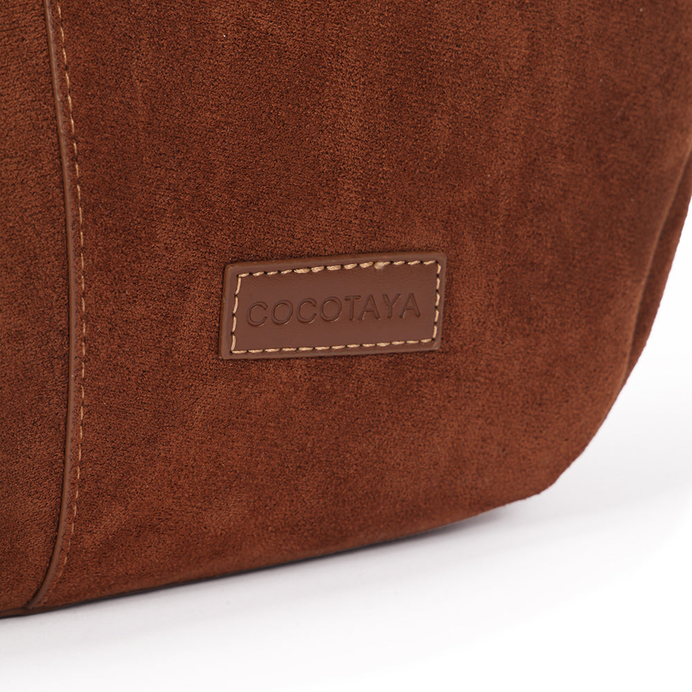 Suede Retro Tote Bag