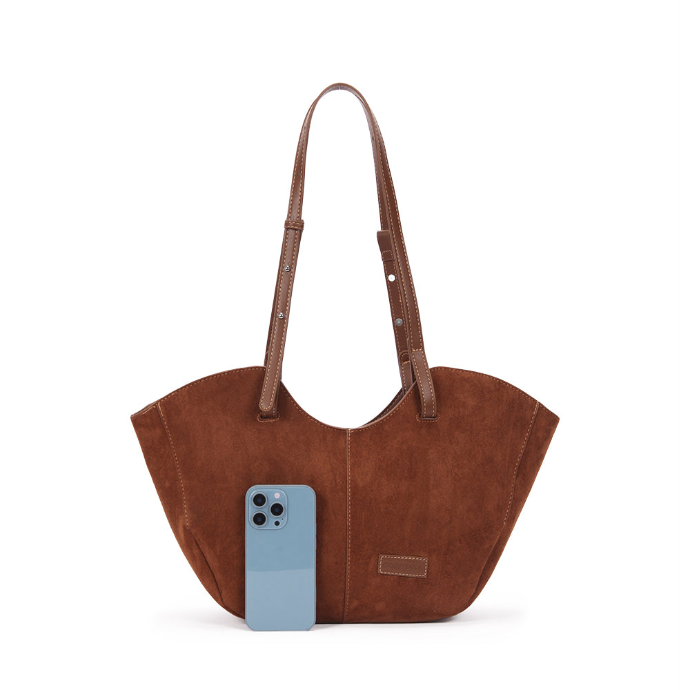 Suede Retro Tote Bag