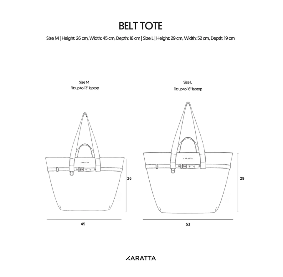 (Karatta) Belt Tote Bag (Medium, Large)