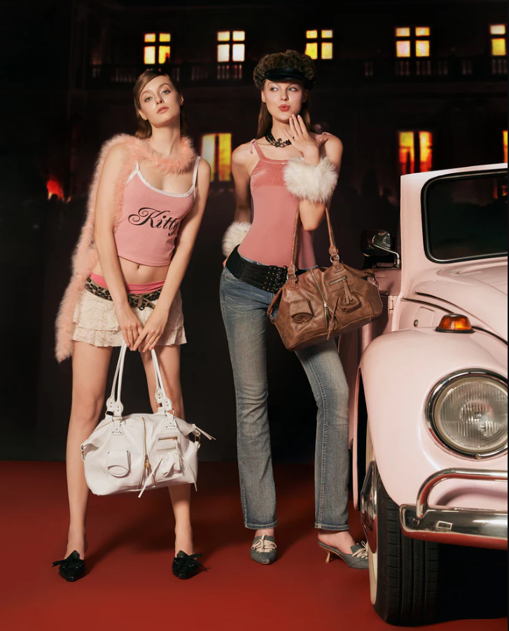 (CHAUTFIFTH) Y2K POCKET BAG - DARK RED