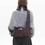 Pae Bag (Cherry Leather or Suede Brown)