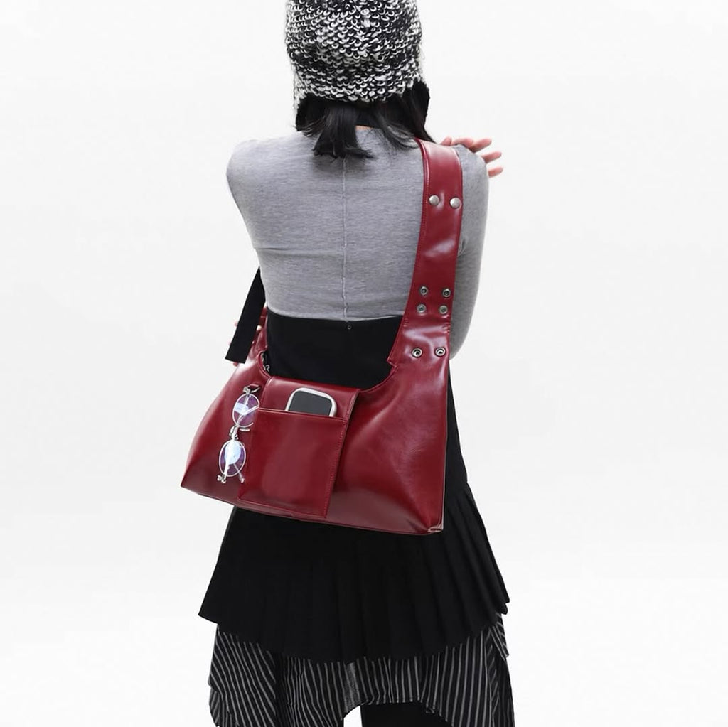 Pae Bag (Cherry Leather or Suede Brown)