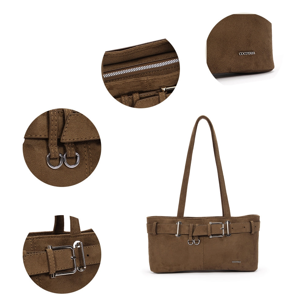 Suede Bonie Shoulder Bag
