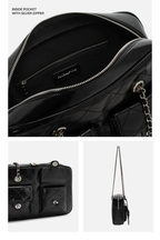 (Floralpunk) Brooklyn Pocket Box Bag - Black