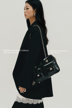 (Floralpunk) Brooklyn Pocket Box Bag - Black